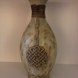 PIER ONE Celtic or Asian Inspired Ceramic Vase